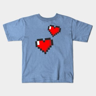 Pixel Hearts Kids T-Shirt